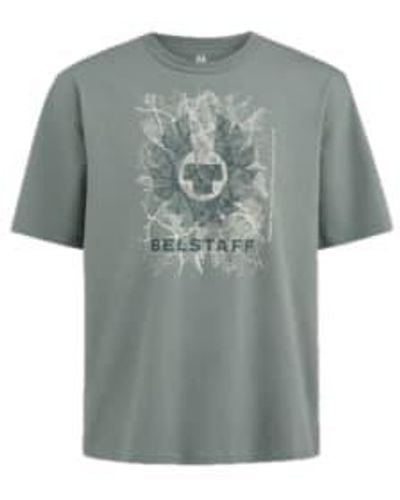 Belstaff T-shirt Map Mineral - Gray