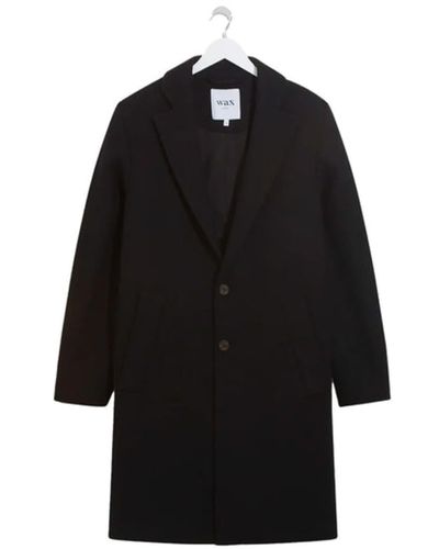 Wax London Black Overcoat