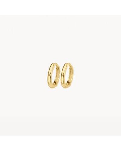 Blush Lingerie 14K Gold Clicker 96Mm Hoop Earrings - Metallizzato