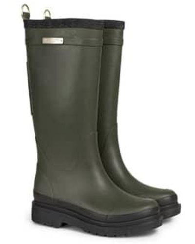Ilse Jacobsen Army Long Rubber Boot 36 - Green