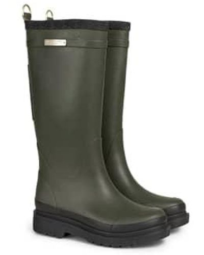 Ilse Jacobsen Army Long Rubber Boot - Green