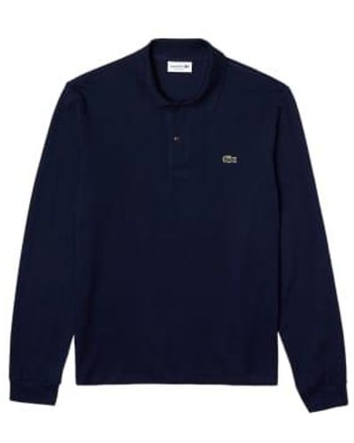 Lacoste Polo Classic Fit Long Sleeve Uomo Navy Blue
