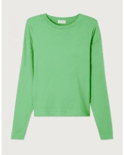American Vintage Ypawood Long Sleeve Top Rainette Chine - Green