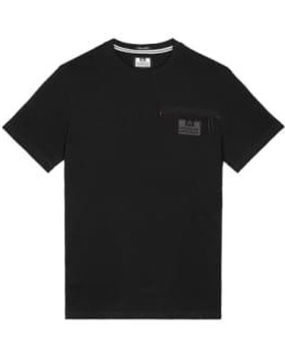 Weekend Offender Koekohe technisches t -shirt in schwarz