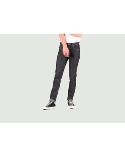 Naked & Famous Jay selvedge super guy jeans - Weiß