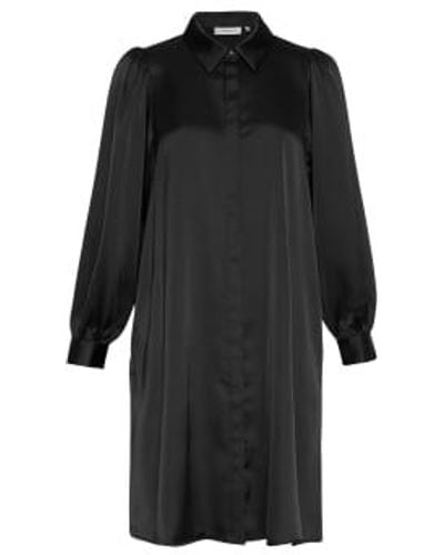 Moss Copenhagen Robe chemise noire jeanita