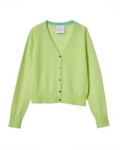 Delicate Love Young Pea Marnie Cashmere Cardigan M - Green