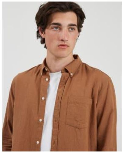 Minimum Yonathan Shirt Toasted Coconut - Marrone