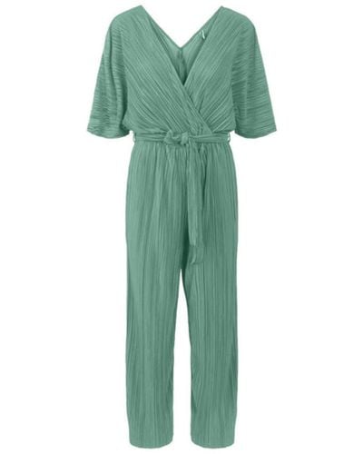 Y.A.S Yas Or Olinda Ss Ankle Jumpsuit Malachite - Verde