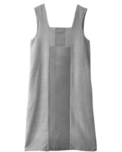 AV London Raw Silk Sleeveless Midi Dress Uk8 /silver - Grey