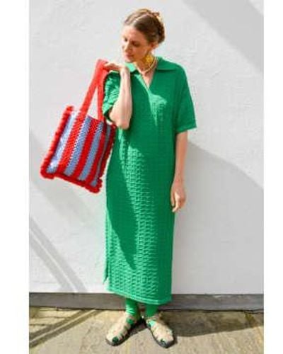 Suncoo Celma Knitted Dress - Green
