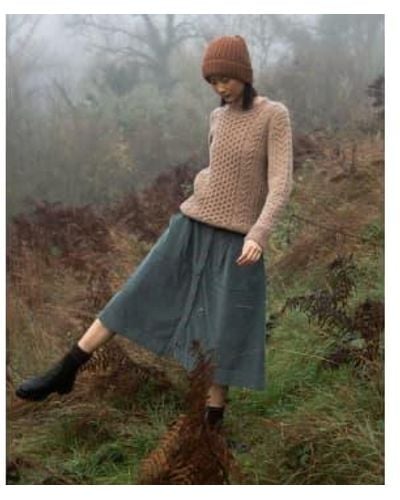 Beaumont Organic Aw23 Alyvia Cotton Cord Skirt - Green
