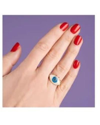 Coucou Suzette Oed Mood Ring Plated - Purple
