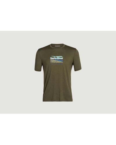 Icebreaker Tech Lite Ii Ss Trailhead T Shirt - Verde