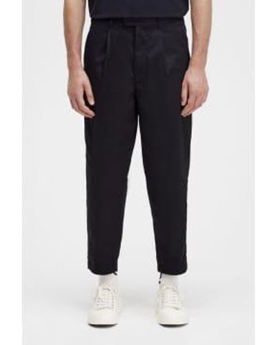 Fred Perry Cropped Twill Trouser - Black