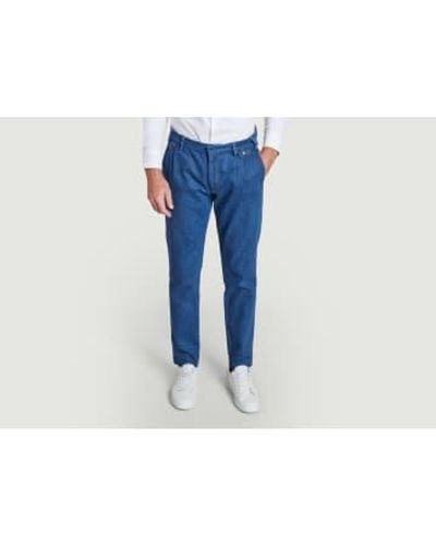 JAGVI RIVE GAUCHE Pleats Trousers 38 - Blue