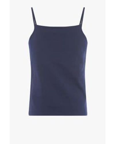 Great Plains Organic Fitted Cami Classis J60Zo - Blu
