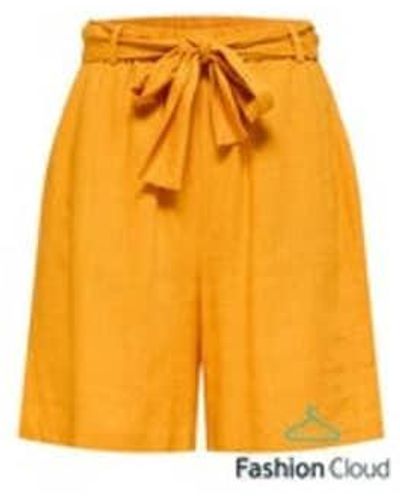 SELECTED Pantalones cortos Gulia - Amarillo