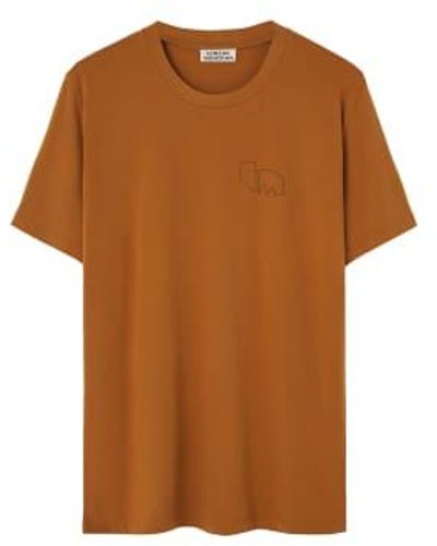 Loreak Caramel Stroke Corita T-shirt S - Brown