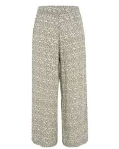 Part Two Alfi Trousers Agave Graphic Print - Grey