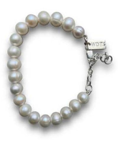CollardManson Bracelet en perles en argent sterling - Métallisé