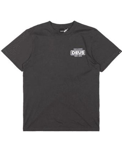 Deus Ex Machina Depot Tee Anthracite M - Black