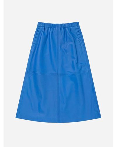 Munthe Turquoise Jaggedy Skirt - Blue