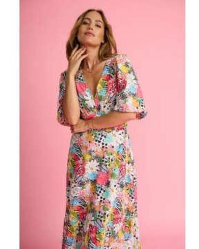 Pom Robe bouquet tropical Charley - Rose