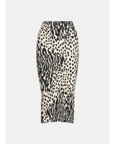 Essentiel Antwerp Essenziale Skirt Animal Print 2 - White