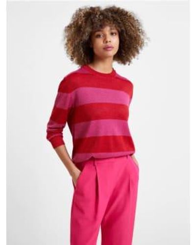 Great Plains Sparkle stripe jumper weihnachten & purpur - Rot