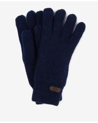 Barbour Navy Carlton Gloves 1 - Blu