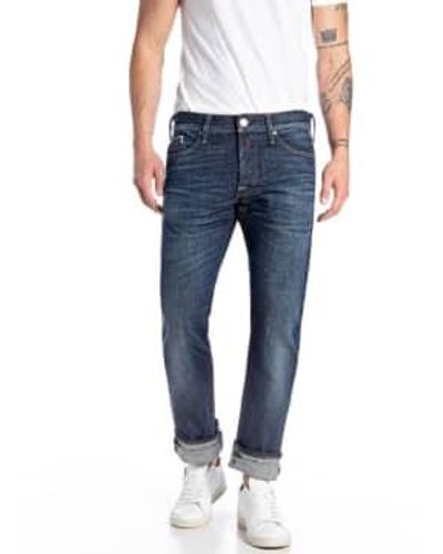Replay Waitom Regular Fit Jeans Classic Dark 30/30 - Blue