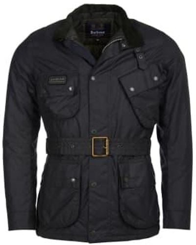 Barbour International new sl international wax jacket sage - Negro