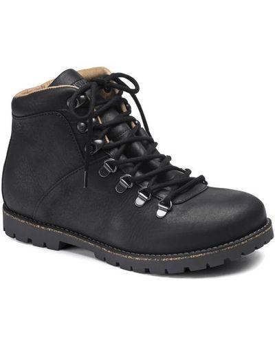 Birkenstock Jackson Nubuck Leather Black Boots