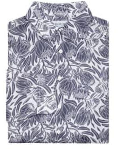Pinkhouse Mustique Protea Print Shirt S - Blue
