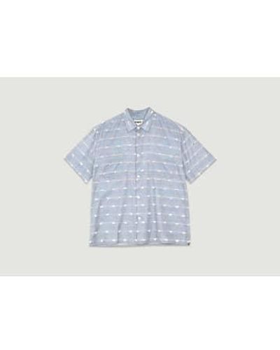 YMC Mitchum Shirt 1 - Blu
