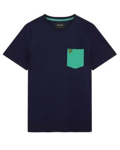 Lyle & Scott Lyle & Scott Contrast Pocket T-shirt - Blue