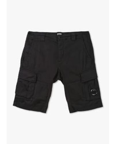 C.P. Company Pantanos los pantalones cortos carga sateen en negro