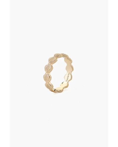 Tutti & Co Tutti And Co Rn337G Shell Ring - Bianco