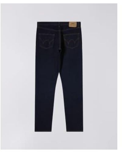 Edwin Kaihara fuselé mince, pur indigo stretch nim 13oz - Bleu