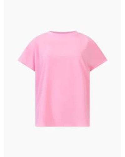French Connection Crepe light crew tople top - Rosa