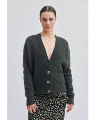 Second Female Brookline Knit Jacket Xs - Gray