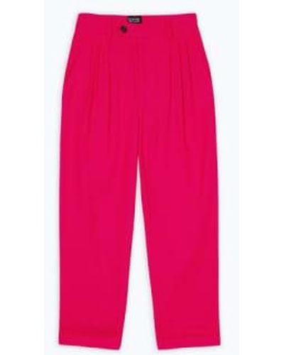 Lowie Pantalón ancho dril rosa - Rojo