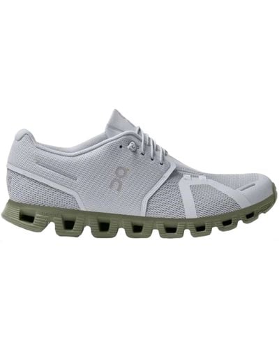 On Shoes Cloud 5 Glacier / Reseda Shoes - Gray