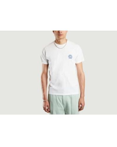 Cuisse De Grenouille T-shirt coton biologique avec imprimé fantaisie Nerio - Blanc