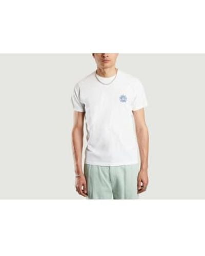 Cuisse De Grenouille Camiseta algodón orgánico con impresión lujo Nerio - Blanco