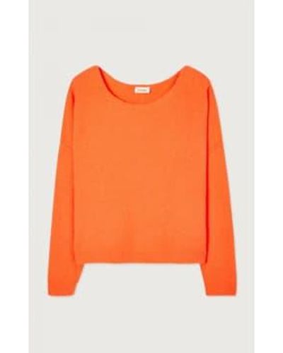 American Vintage Sweater Damsville Fluoro Orange
