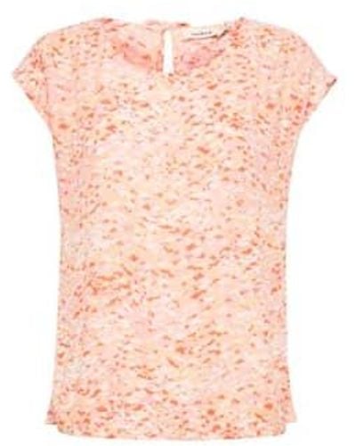 Soaked In Luxury Slzaya abricot blouse imprimée étourdie - Rose