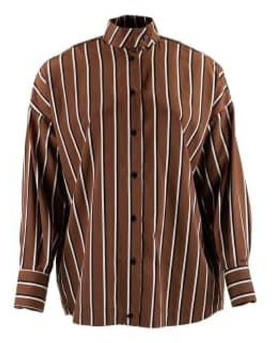 Les Bohémiennes Mini Shirt Stripes - Brown