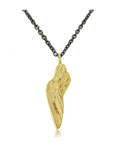 CollardManson Collar ala chapada en oro pequeña - Metálico